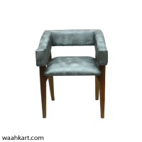 Wooden chair with discount cushion